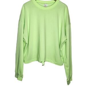 Sweatshirt Neon Green No Boundaries Size 3XL